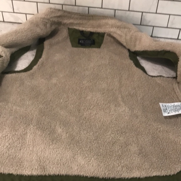 Carhartt Vest Womens Medium Green Duck Sherpa Lined Gorpcore Hiking Western - Picture 4 of 12